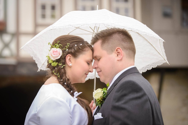 Fotostudio Erfurt Hochzeit bei Regen